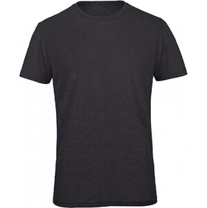 B&C Prodyšné pánské tričko BC z odolné směsi bavlny a polyesteru Barva: šedá tmavá melír, Velikost: 3XL BCTM055