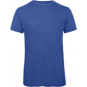 B&C Prodyšné pánské tričko BC z odolné směsi bavlny a polyesteru Barva: modrá královská melír, Velikost: 3XL BCTM055