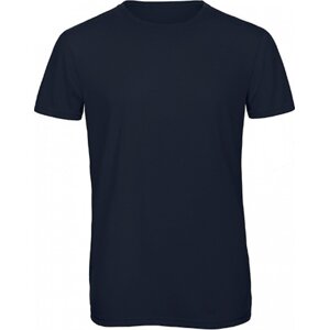 B&C Prodyšné pánské tričko BC z odolné směsi bavlny a polyesteru Barva: modrá námořní, Velikost: L BCTM055