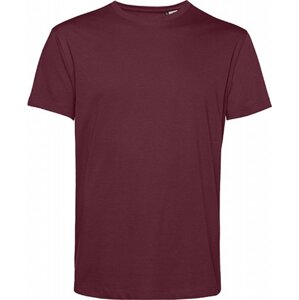 Měkké unisex tričko z odolné organické bavlny B&C 145 g/m Barva: Červená vínová, Velikost: M BCTU01B