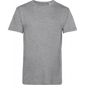 Měkké unisex tričko z odolné organické bavlny B&C 145 g/m Barva: šedá melír, Velikost: L BCTU01B