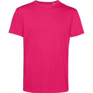Měkké unisex tričko z odolné organické bavlny B&C 145 g/m Barva: růžová magenta, Velikost: L BCTU01B