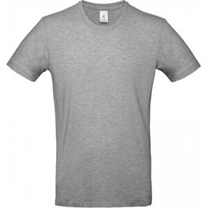 B&C Základní hladké bavlněné pánské triko BC 190 g/m Barva: šedá melír, Velikost: 3XL BCTU03T