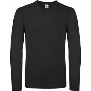 B&C Středně teplé unisex tričko BC s dlouhým rukávem Barva: Černá, Velikost: 3XL BCTU05T