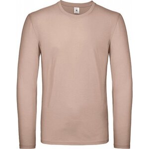 B&C Středně teplé unisex tričko BC s dlouhým rukávem Barva: Růžová, Velikost: 3XL BCTU05T