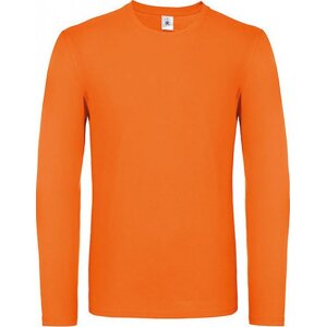 B&C Středně teplé unisex tričko BC s dlouhým rukávem Barva: Oranžová, Velikost: 3XL BCTU05T