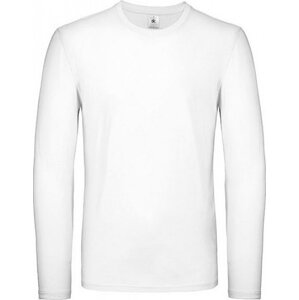 B&C Středně teplé unisex tričko BC s dlouhým rukávem Barva: Bílá, Velikost: 3XL BCTU05T