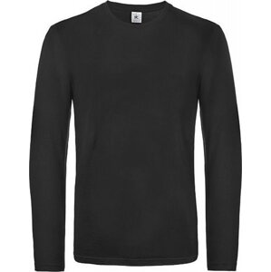 B&C Teplejší unisex tričko BC s dlouhým rukávem Barva: Černá, Velikost: 3XL BCTU07T