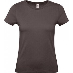 B&C Základní dámské bavlněné tričko BC ve střední gramáži Barva: Hnědá, Velikost: L BCTW02T