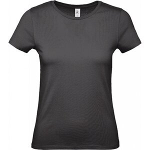 B&C Základní dámské bavlněné tričko BC ve střední gramáži Barva: Black Pure, Velikost: L BCTW02T