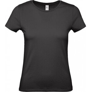B&C Základní dámské bavlněné tričko BC ve střední gramáži Barva: Černá, Velikost: XL BCTW02T