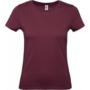 B&C Základní dámské bavlněné tričko BC ve střední gramáži Barva: Červená vínová, Velikost: L BCTW02T