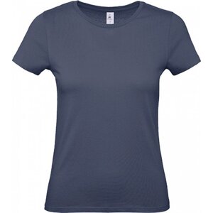 B&C Základní dámské bavlněné tričko BC ve střední gramáži Barva: modrý denim, Velikost: L BCTW02T