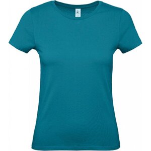 B&C Základní dámské bavlněné tričko BC ve střední gramáži Barva: modrá diva, Velikost: L BCTW02T