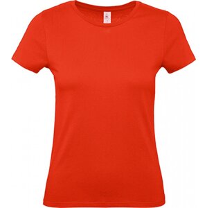 B&C Základní dámské bavlněné tričko BC ve střední gramáži Barva: červená ohnivá, Velikost: L BCTW02T