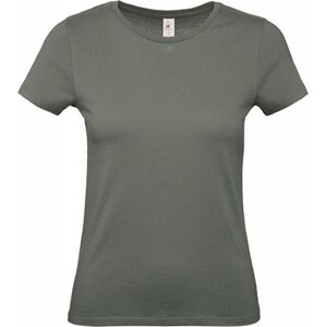 B&C Základní dámské bavlněné tričko BC ve střední gramáži Barva: Khaki, Velikost: L BCTW02T