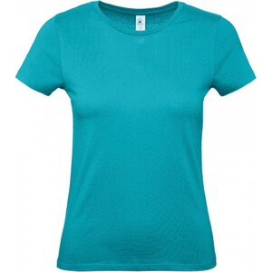 B&C Základní dámské bavlněné tričko BC ve střední gramáži Barva: modrá tyrkysová sytá, Velikost: S BCTW02T