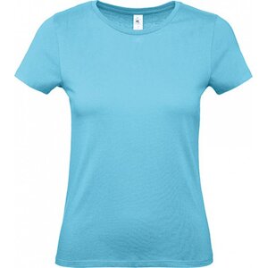 B&C Základní dámské bavlněné tričko BC ve střední gramáži Barva: modrá tyrkysová, Velikost: L BCTW02T