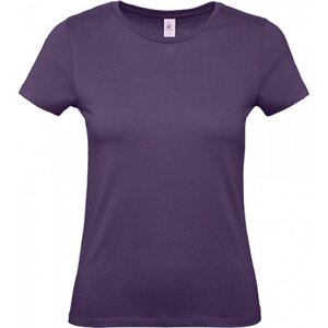B&C Základní dámské bavlněné tričko BC ve střední gramáži Barva: Fialová, Velikost: L BCTW02T