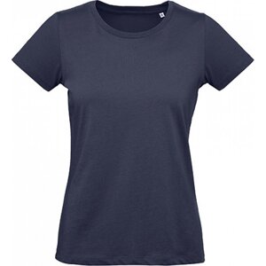 B&C Dámské organické tričko BC Inspire Plus mírně prodloužené 175 g/m Barva: modrá námořní, Velikost: M BCTW049
