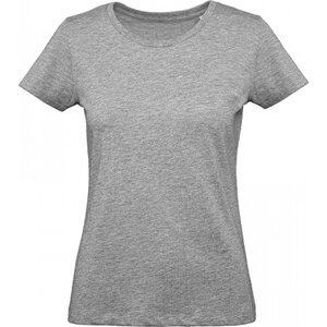 B&C Dámské organické tričko BC Inspire Plus mírně prodloužené 175 g/m Barva: šedá melír, Velikost: L BCTW049