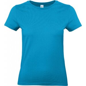 B&C Základní bavlněné hladké dámské tričko BC 190 g/m Barva: modrá atolová, Velikost: L BCTW04T