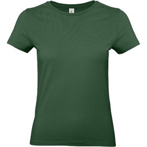 B&C Základní bavlněné hladké dámské tričko BC 190 g/m Barva: Zelená lahvová, Velikost: L BCTW04T
