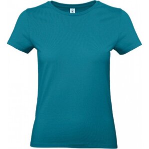 B&C Základní bavlněné hladké dámské tričko BC 190 g/m Barva: blue diva, Velikost: L BCTW04T