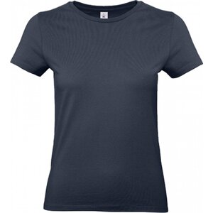 B&C Základní bavlněné hladké dámské tričko BC 190 g/m Barva: modrá námořní, Velikost: 3XL BCTW04T