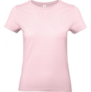 B&C Základní bavlněné hladké dámské tričko BC 190 g/m Barva: Růžová, Velikost: L BCTW04T