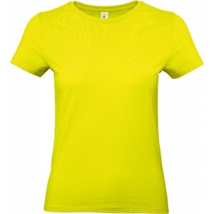 B&C Základní bavlněné hladké dámské tričko BC 190 g/m Barva: Limetková žlutá, Velikost: L BCTW04T