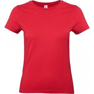 B&C Základní bavlněné hladké dámské tričko BC 190 g/m Barva: Červená, Velikost: 3XL BCTW04T