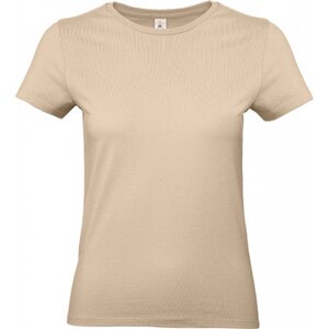 B&C Základní bavlněné hladké dámské tričko BC 190 g/m Barva: Písková, Velikost: L BCTW04T