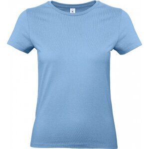 B&C Základní bavlněné hladké dámské tričko BC 190 g/m Barva: modrá nebeská, Velikost: L BCTW04T
