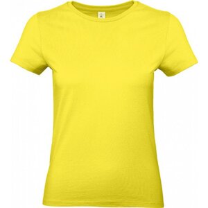 B&C Základní bavlněné hladké dámské tričko BC 190 g/m Barva: Žlutá, Velikost: L BCTW04T