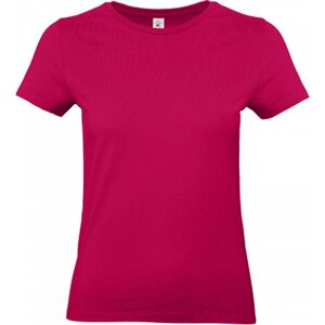 B&C Základní bavlněné hladké dámské tričko BC 190 g/m Barva: Fuchsiová, Velikost: L BCTW04T