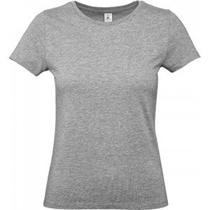 B&C Základní bavlněné hladké dámské tričko BC 190 g/m Barva: šedá melír, Velikost: 3XL BCTW04T