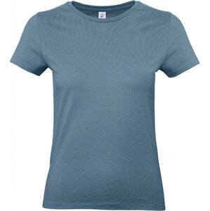 B&C Základní bavlněné hladké dámské tričko BC 190 g/m Barva: modrá matná, Velikost: L BCTW04T