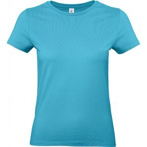 B&C Základní bavlněné hladké dámské tričko BC 190 g/m Barva: Modrá, Velikost: L BCTW04T