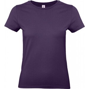 B&C Základní bavlněné hladké dámské tričko BC 190 g/m Barva: Fialová, Velikost: L BCTW04T