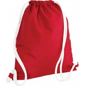 BagBase Sportovní vak na oblečení s robustními přezkami 15 l Barva: červená klasická, Velikost: 40 x 48 cm BG110