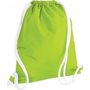 BagBase Sportovní vak na oblečení s robustními přezkami 15 l Barva: Limetková zelená, Velikost: 40 x 48 cm BG110