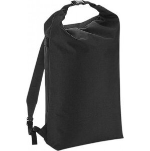 BagBase Voděodolný rolovací batoh Iconic s horním zapínáním na sponu Barva: Černá, Velikost: 29 x 47 x 17 cm BG115