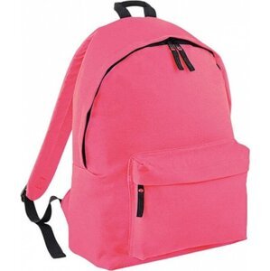 BagBase Fashion batoh se zadním polstrovaným dílem 18 l Barva: růžová fluorescetní, Velikost: 31 x 42 x 21 cm BG125