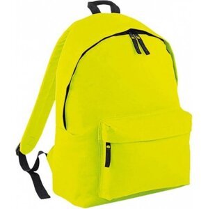 BagBase Fashion batoh se zadním polstrovaným dílem 18 l Barva: žlutá fluorescentní, Velikost: 31 x 42 x 21 cm BG125