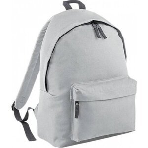 BagBase Fashion batoh se zadním polstrovaným dílem 18 l Barva: šedá světlá - šedá grafitová, Velikost: 31 x 42 x 21 cm BG125