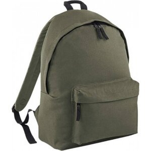 BagBase Fashion batoh se zadním polstrovaným dílem 18 l Barva: zelená olivová, Velikost: 31 x 42 x 21 cm BG125