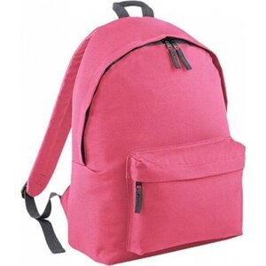 BagBase Fashion batoh se zadním polstrovaným dílem 18 l Barva: růžová - šedá grafitová, Velikost: 31 x 42 x 21 cm BG125