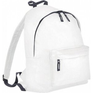 BagBase Fashion batoh se zadním polstrovaným dílem 18 l Barva: bílá - šedá grafitová, Velikost: 31 x 42 x 21 cm BG125