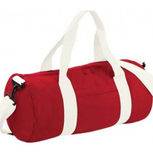 BagBase Sportovní oválná taška přes rameno 20 l Barva: červená - bílá, Velikost: 50 x 25 x 25 cm BG140